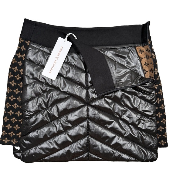 Krimson Klover Carving Insulated Skirt Black Scandigirl Ski Nordic Puffer NWT - Picture 2 of 7